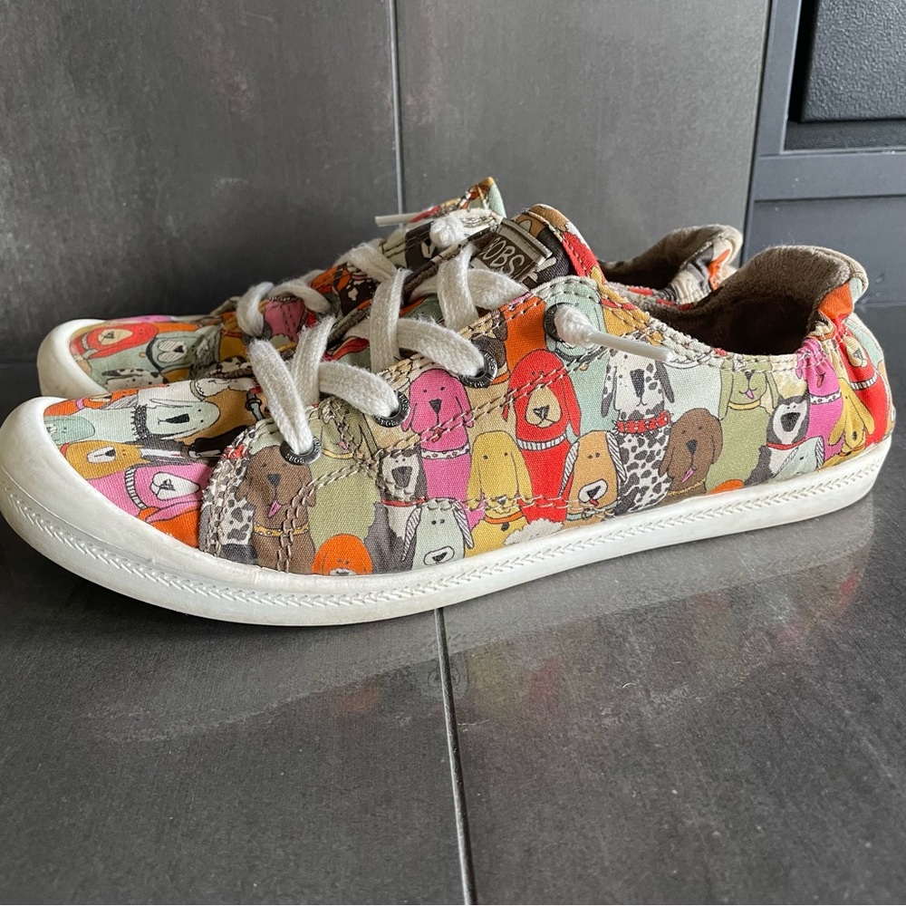 Bobs by Skechers Memory Foam dog print flats